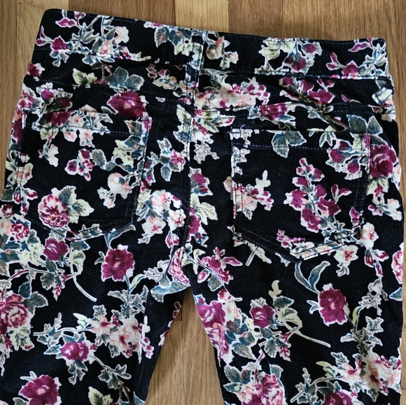 Free People Floral Corduroy Stretch Pants Women's Size 28" Waist X 26" Inseam - Picture 5 of 15
